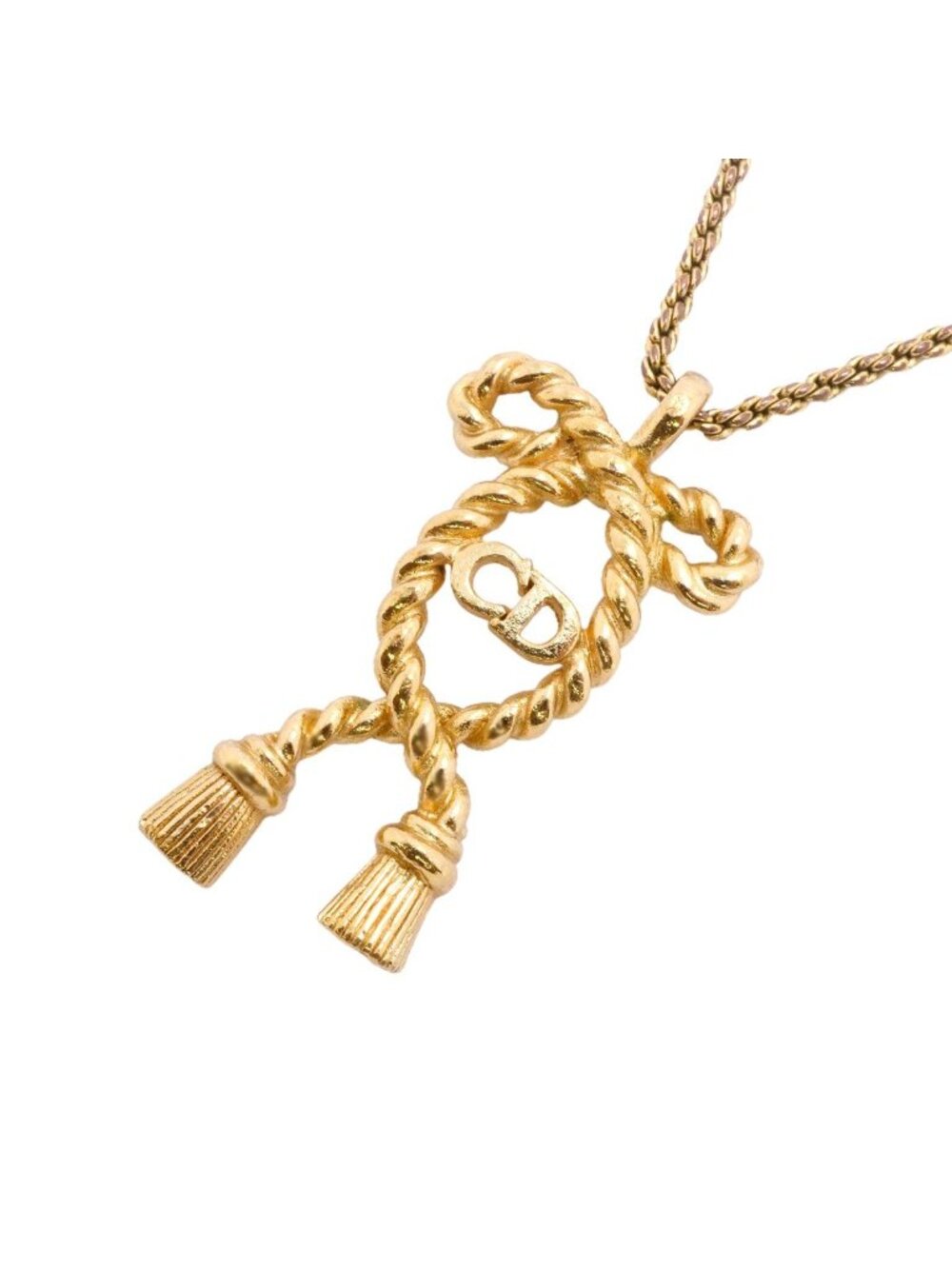 Dior Necklace CD Logo Gold Plated